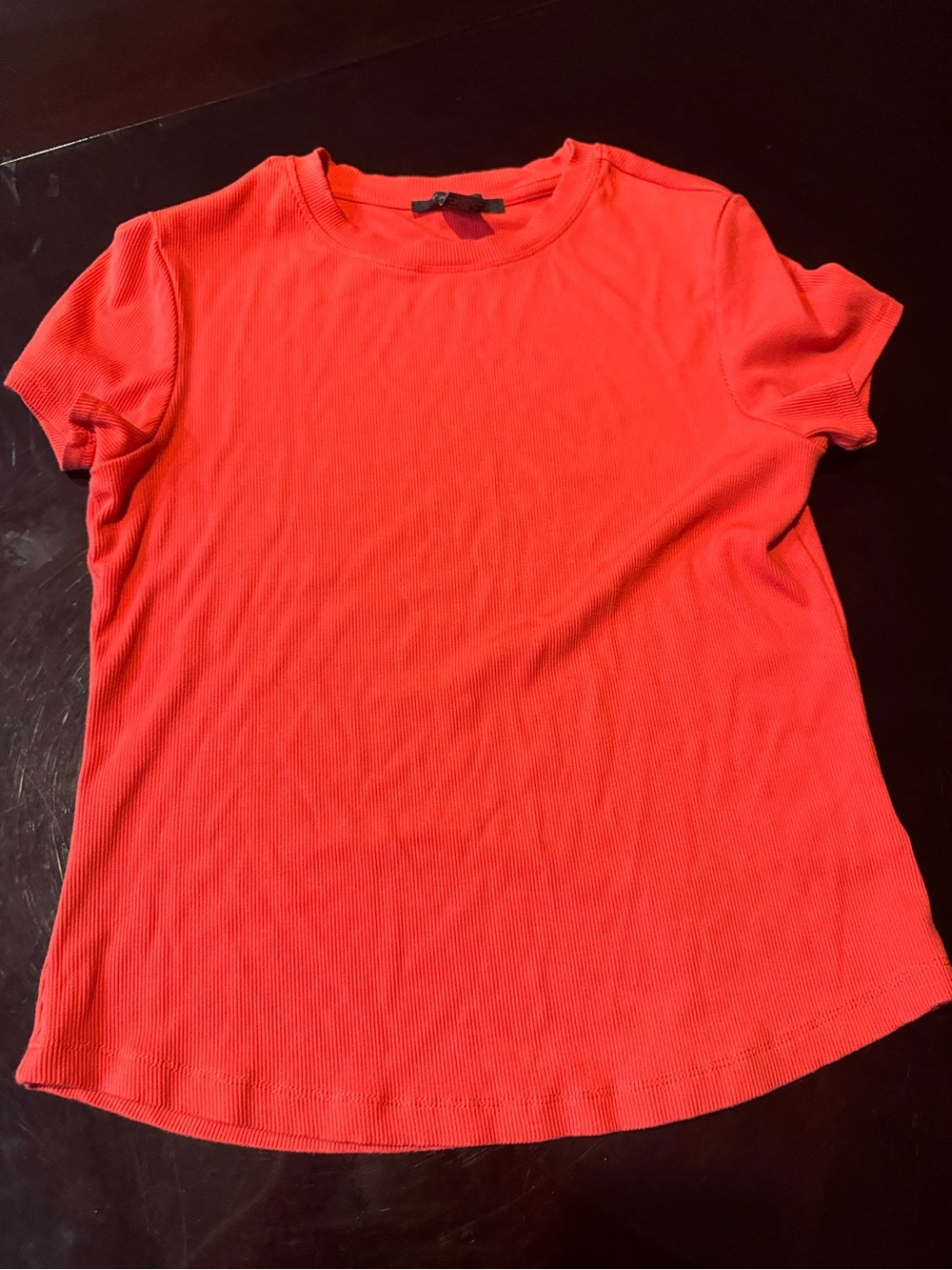 Tahari Coral Short Sleeve Crewneck Top